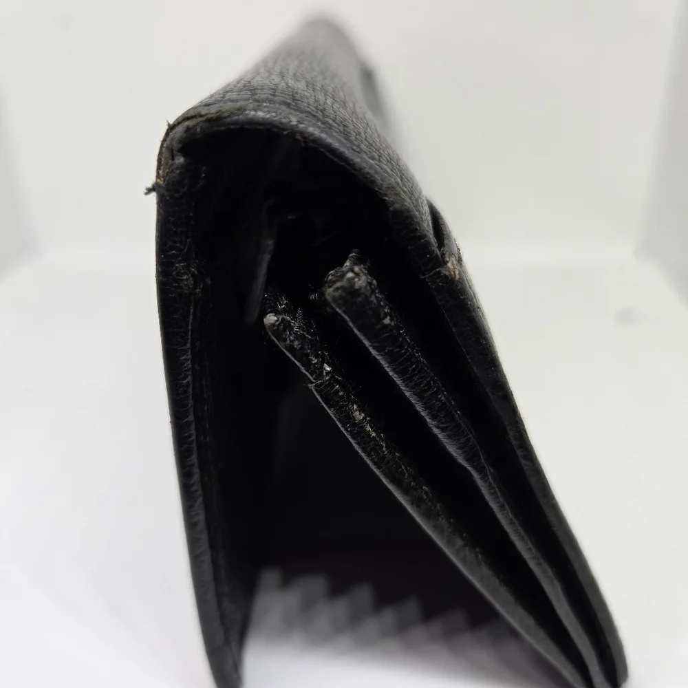 Gucci G Leather long Bifold wallet Black - Picture 9 of 9